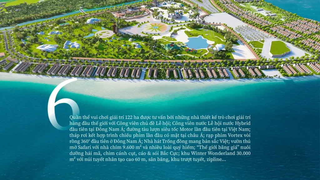 Quần thể vui chơi giải trí VinWonders 122 ha tại Vinhomes Green Paradise