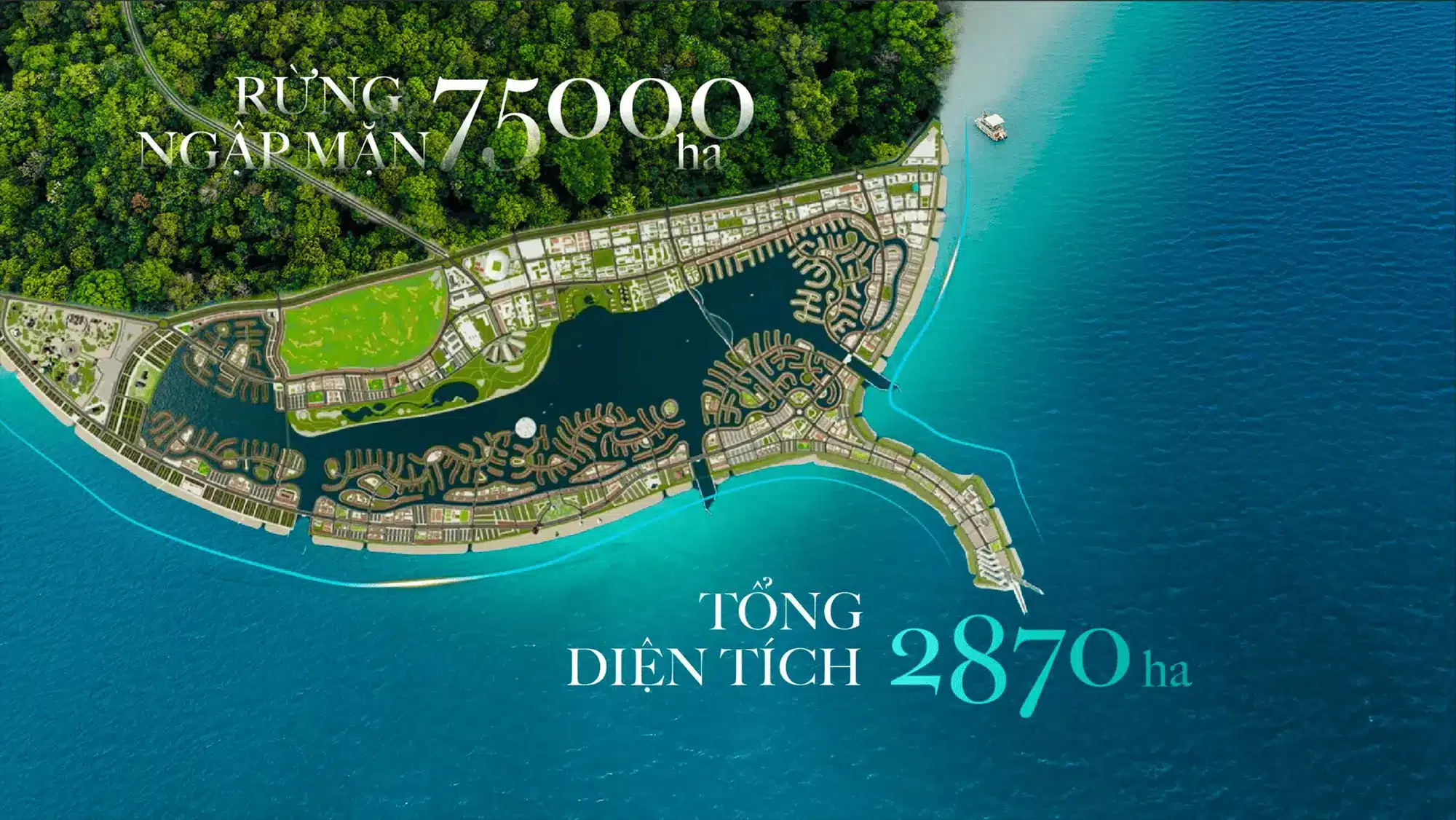 Quy mô 2.870 ha bên rừng ngập mặn Cần Giờ của Vinhomes Green Paradise