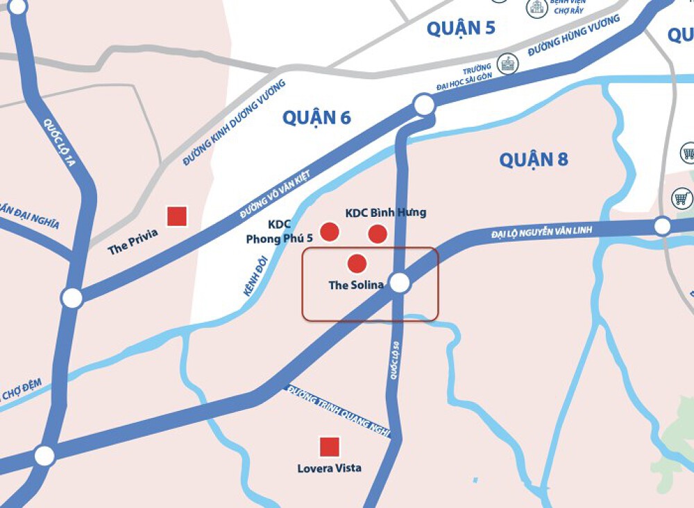 vị trí The Solina
