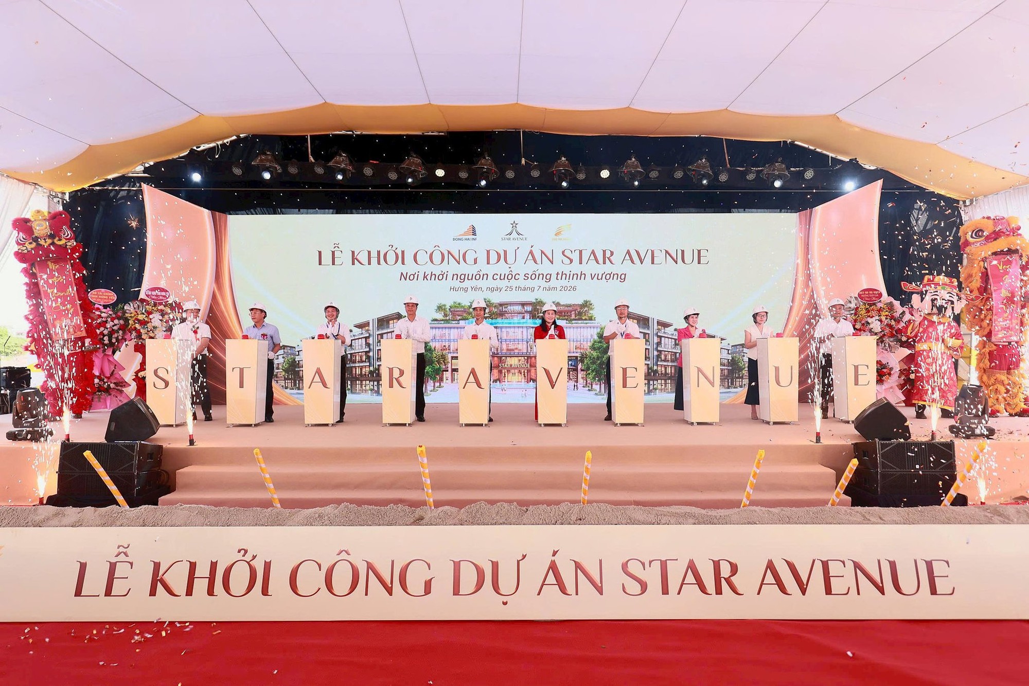 Lễ khởi công dự án Star Avenue tại phường Trần Lãm, Hưng Yên với sự tham gia của đại diện chủ đầu tư