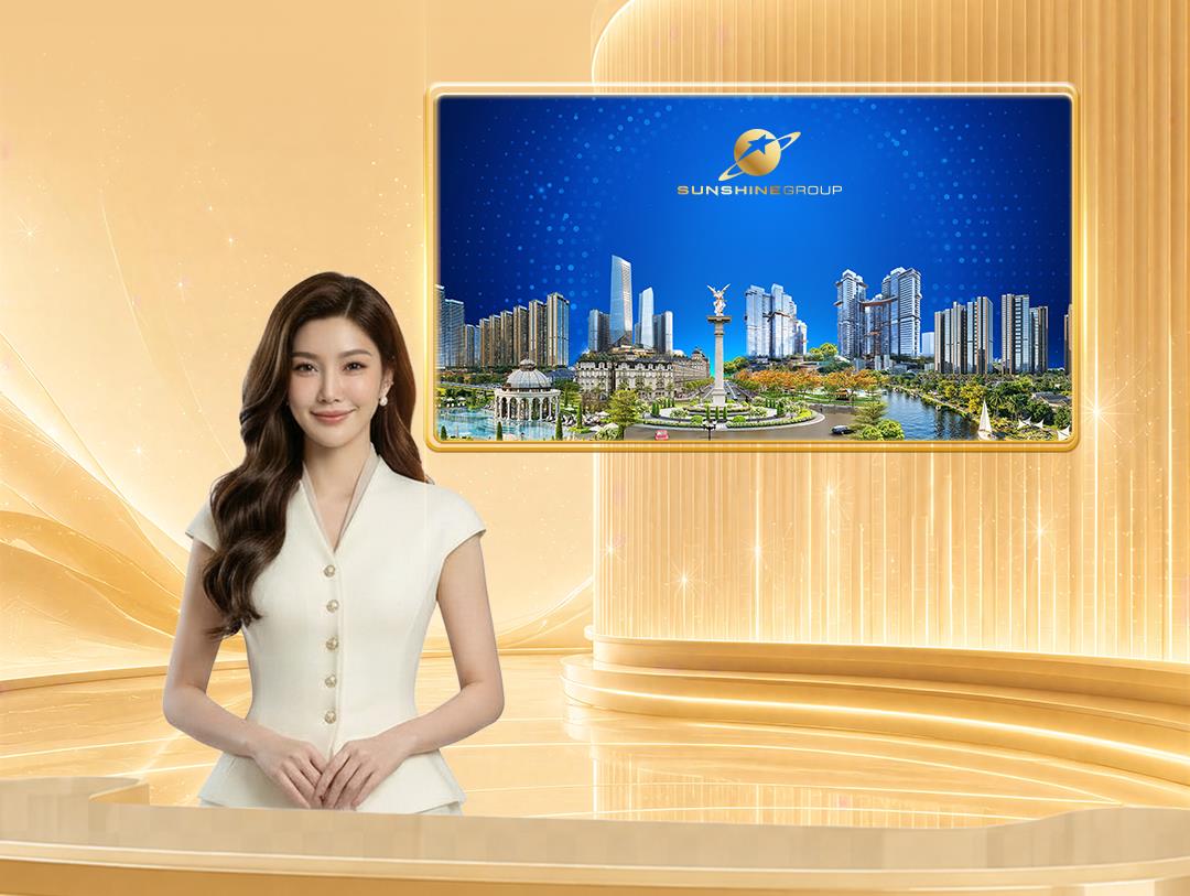 MC ảo ứng dụng AI dẫn chương trình livestream giới thiệu dự án Sunshine Group
