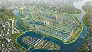 Phối cảnh tổng thể khu đô thị Sun Riverpolis do Sun Group phát triển tại Đà Nẵng