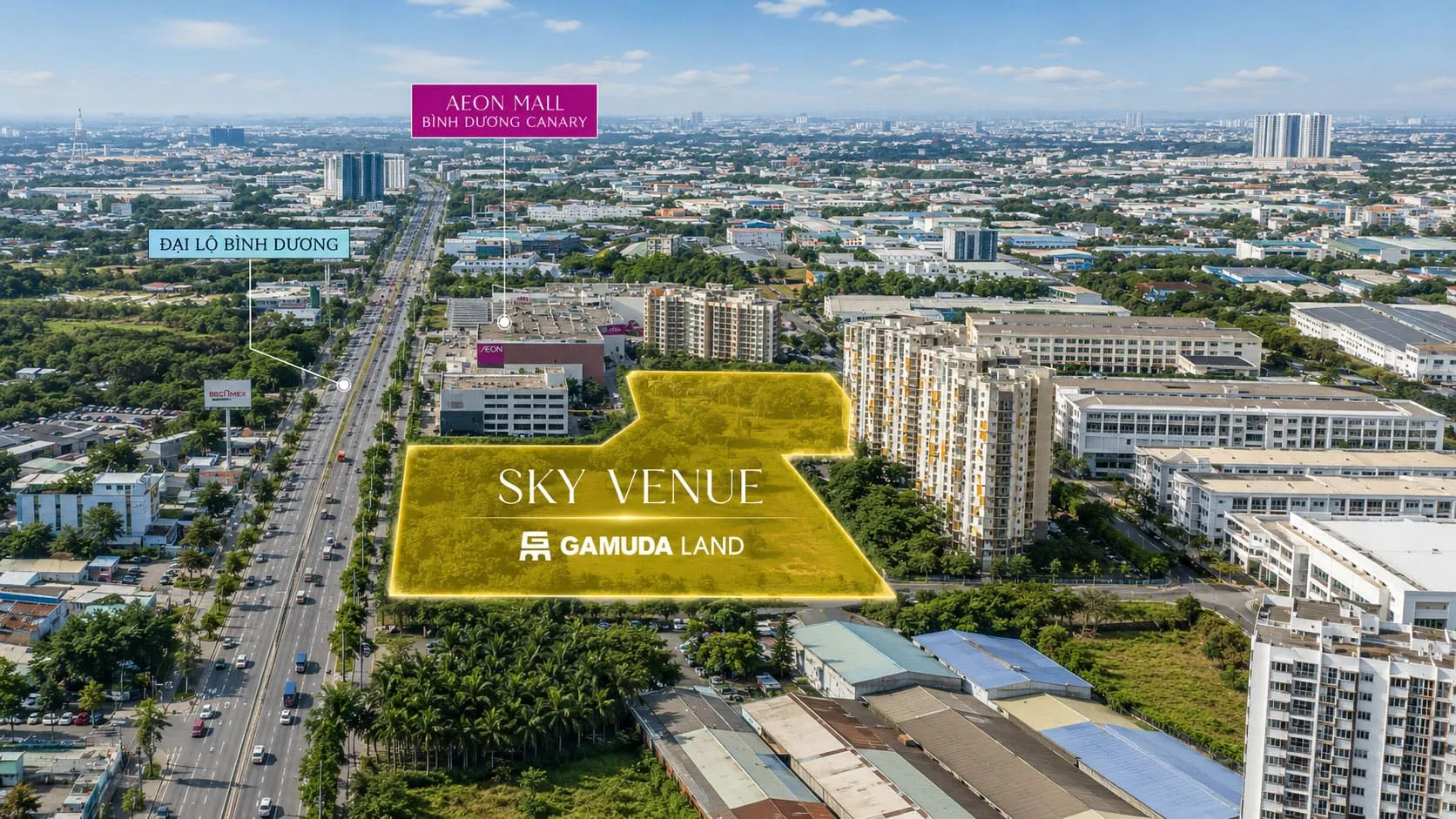 Vị trí dự án Norton Park tại phường Thuận Giao, TP. Thuận An