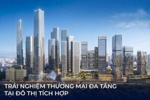 Phối cảnh khu phức hợp nhiều tòa tháp cao tầng tại dự án Metronas Thủ Thiêm