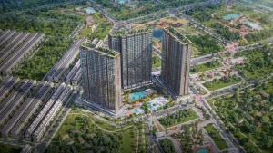 Phối cảnh phân khu The CityOn của MIK Group tại Ocean Park 3 nhìn từ trên cao