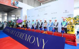 Lễ cất nóc tòa A dự án The OpusK do SonKim Land tổ chức tại Thủ Thiêm